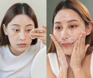 Một trong những nguyên tắc quan trọng nhất của bí quyết dưỡng da ngày Tết là giữ cho da luôn sạch sẽ.